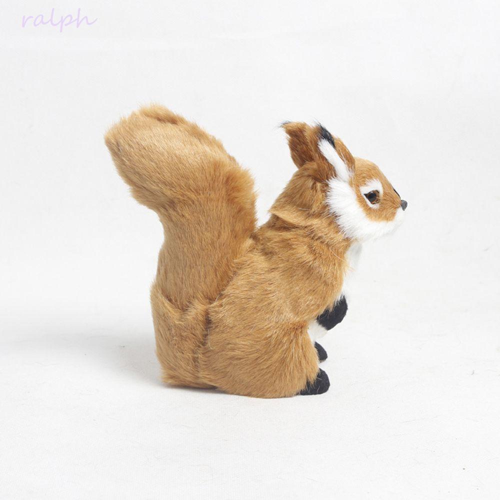 Thú Nhồi Bông Hình Chú Sóc Chống Nhăn Kích Thước 19 * 18cm Trang Trí Nhà Cửa