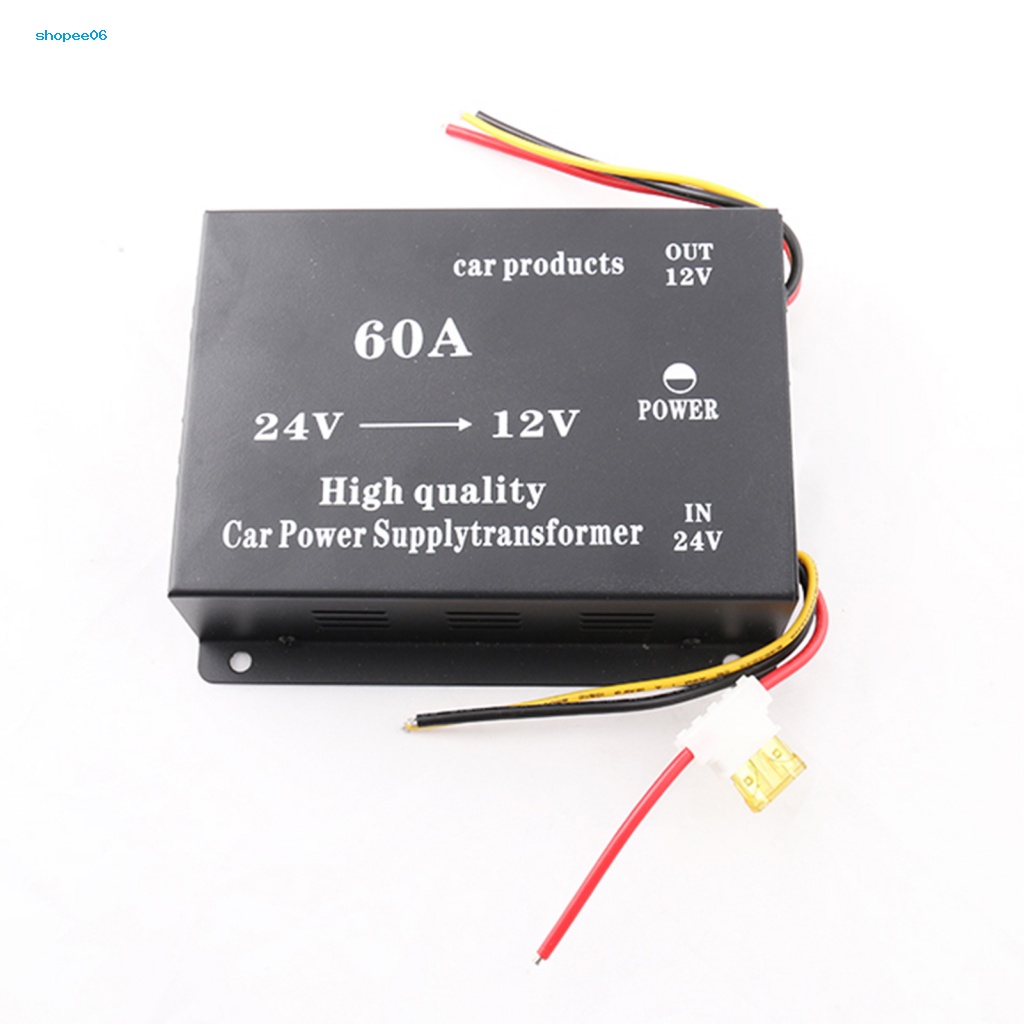 Bộ Chuyển Đổi Nguồn Điện 24V Sang 12V Màu Đen Siêu Bền Tiện Dụng Cho Xe Tải