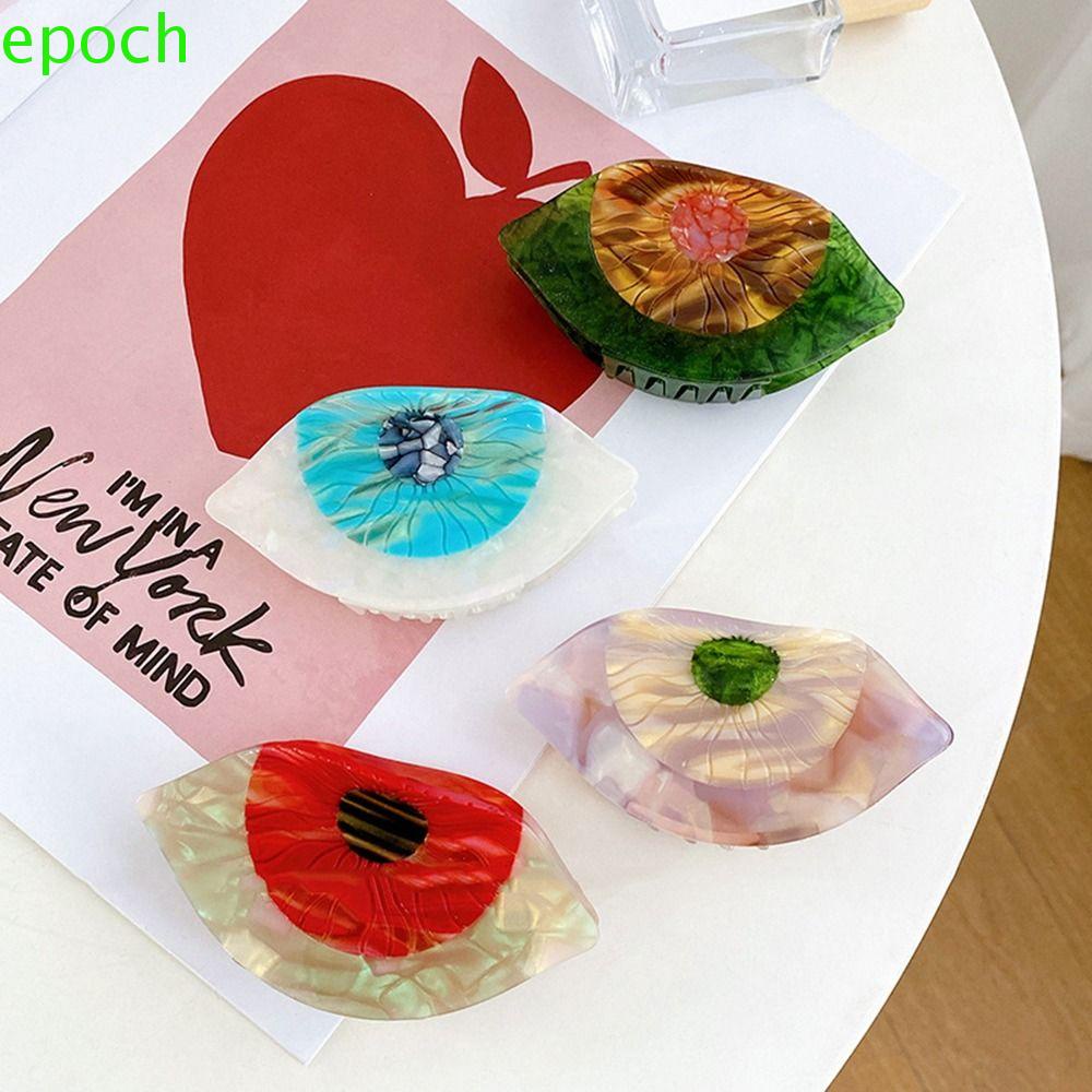 Epoch Kẹp Tóc Hình Mắt Quỷ Màu Tương Phản Thời Trang Hàn Quốc Cho Nữ