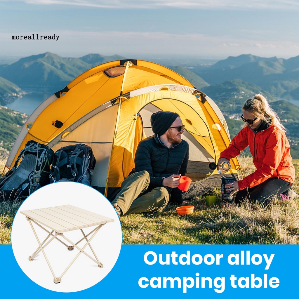 &lt; Moreallready &gt; Bàn Xếp Cắm Trại Ngoài Trời Di Động Sức Mạnh Cao Dễ Mang Theo