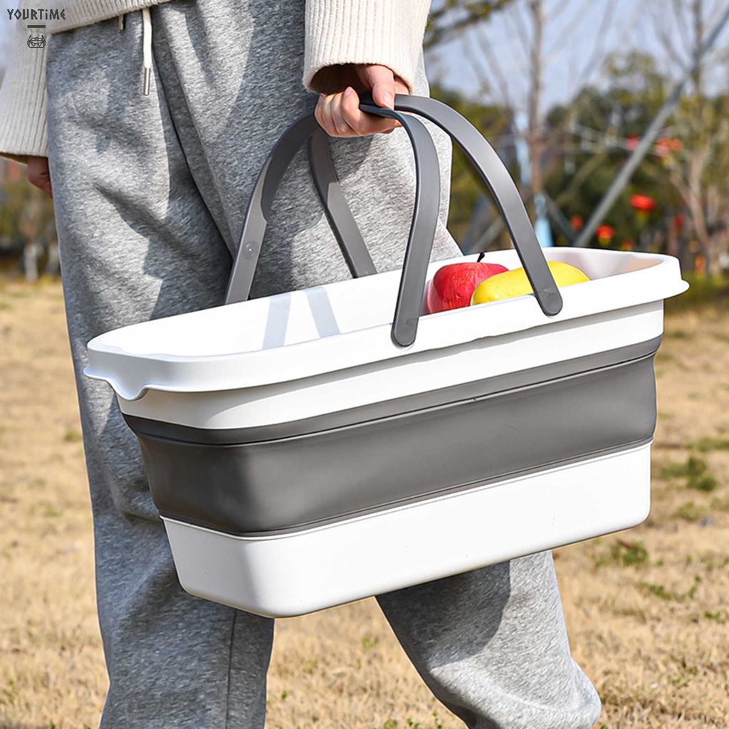 Giỏ Đựng Đồ Đi Biển / Cắm Trại Kích Cỡ Lớn Có Thể Gấp Gọn Tiện Dụng