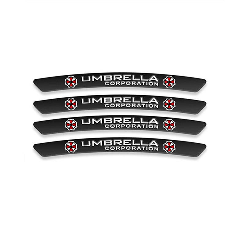 Car Wheel Hub Decorative Sticker Tire Ring Cover Scratches Decorative Strip Modified General 3d Personality Metal Car Logo Bumper Stickers ltXj