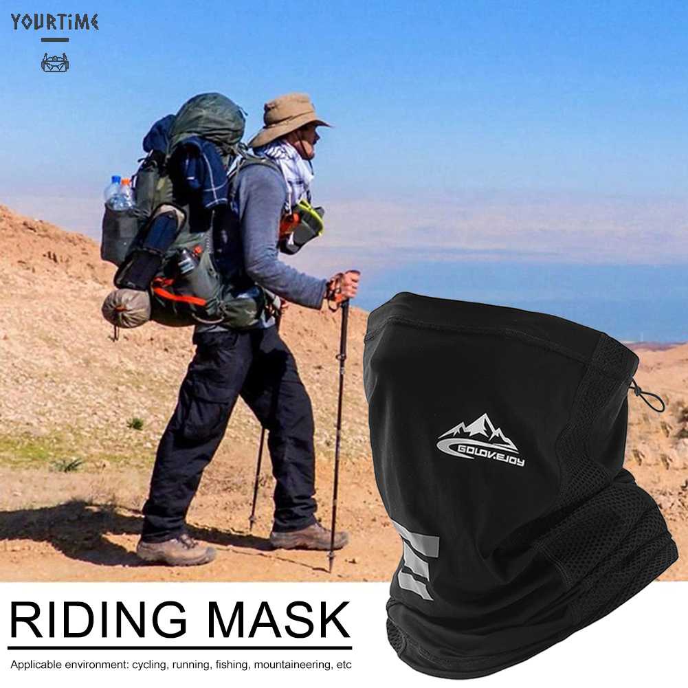 Khăn Bandana Lụa Lạnh Che Phủ Mặt Và Cổ Chống Tia UV Khi Chơi Thể Thao Ngoài Trời