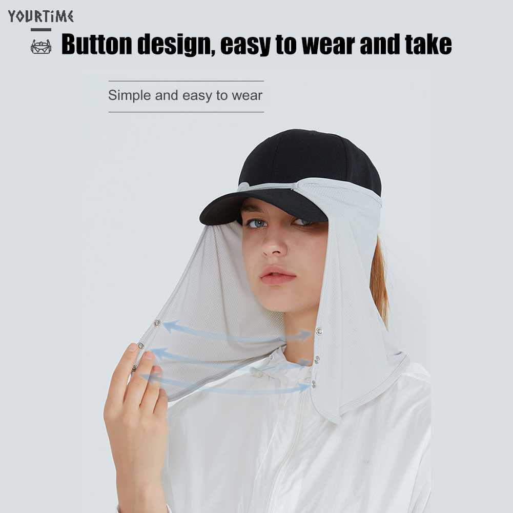 Mũ Chống Nắng Kèm Tấm Che Mặt Và Cổ Nhanh Khô Tiện Dụng