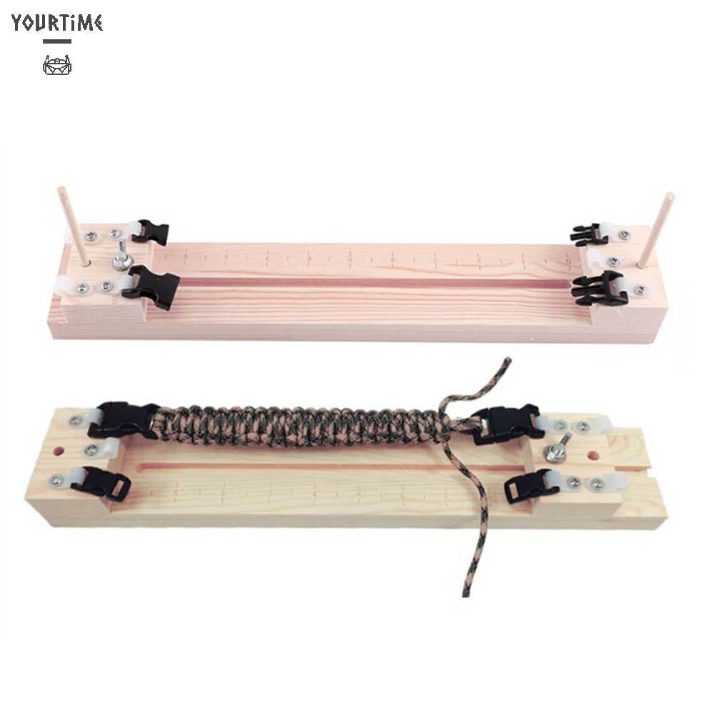 Bộ Dụng Cụ Dệt Vòng Đeo Tay Bằng Gỗ Có Thể Điều Chỉnh Độ Dài