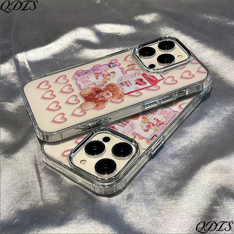 ✅Ốp Điện Thoại Mềm Chống Sốc Hình Gấu Cho iPhone1211max7 / Apple 14pro 13 Love plus 8