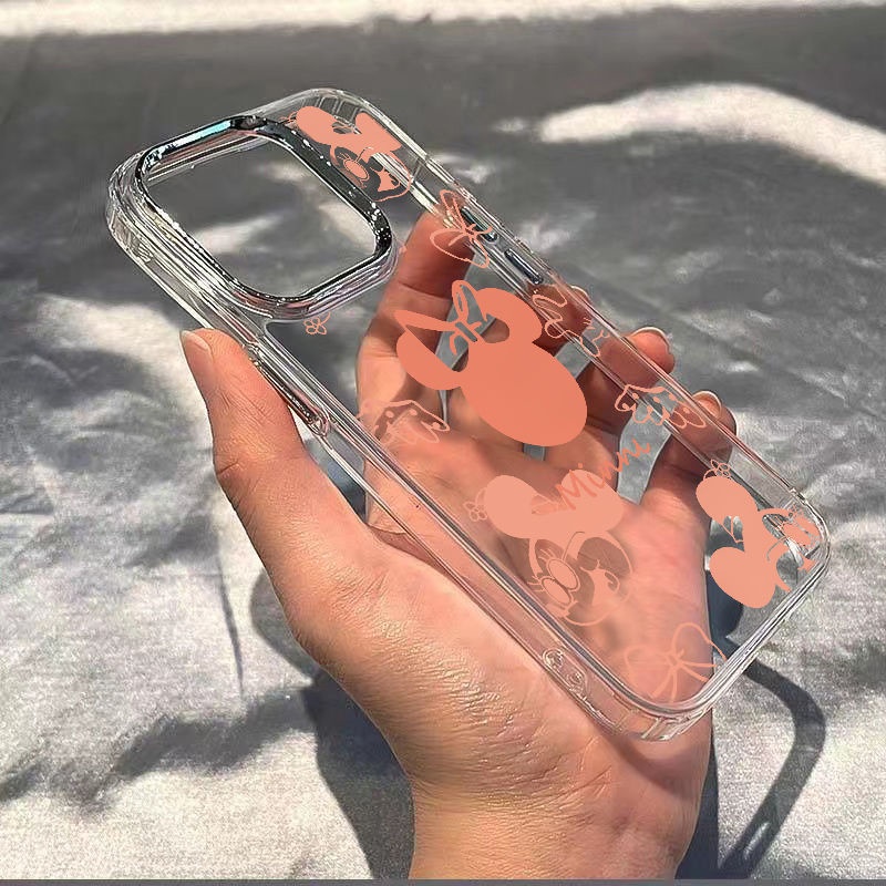 ✅Ốp Điện Thoại Dẻo Họa Tiết Hoạt Hình Minnie Dễ Thương Chống Sốc Cho iPhone12 13 HBL0 7 14pro plus118