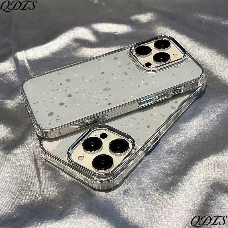 ✅Ốp Điện Thoại Mềm Chống Sốc Màu Xanh Lá Họa Tiết Ngôi Sao Nhỏ Cho Iphone 1114Promax 7 13 128Plus