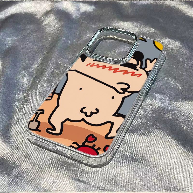 ✅Nhân Vật Shin-Chan Thiết Kế Đơn Giản Dễ Thương131114Ốp Điện Thoại Mềm Chống Sốc Pro8 Cho iPhone12 / 7 max
