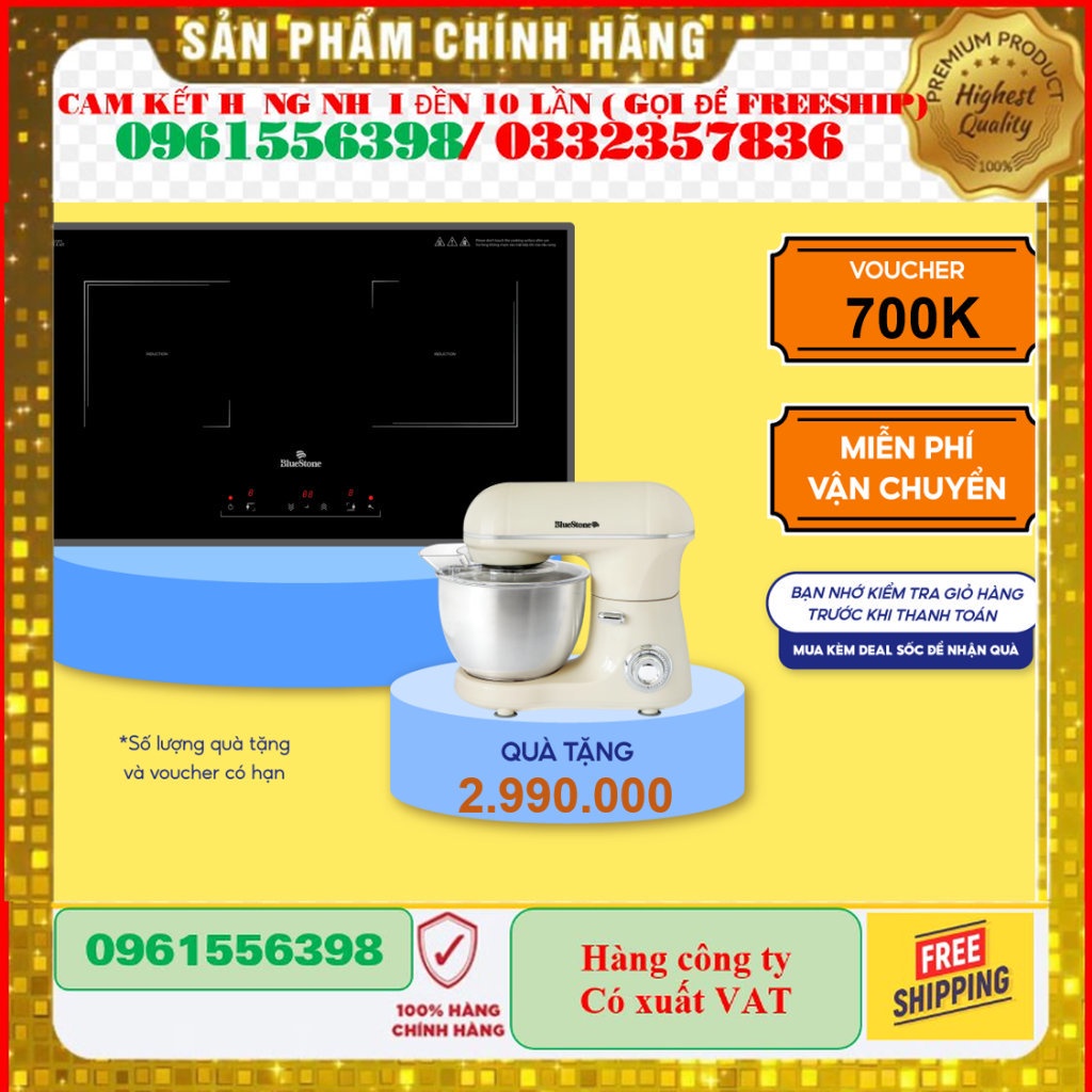 Bếp Từ Đôi BlueStone ICB-6833