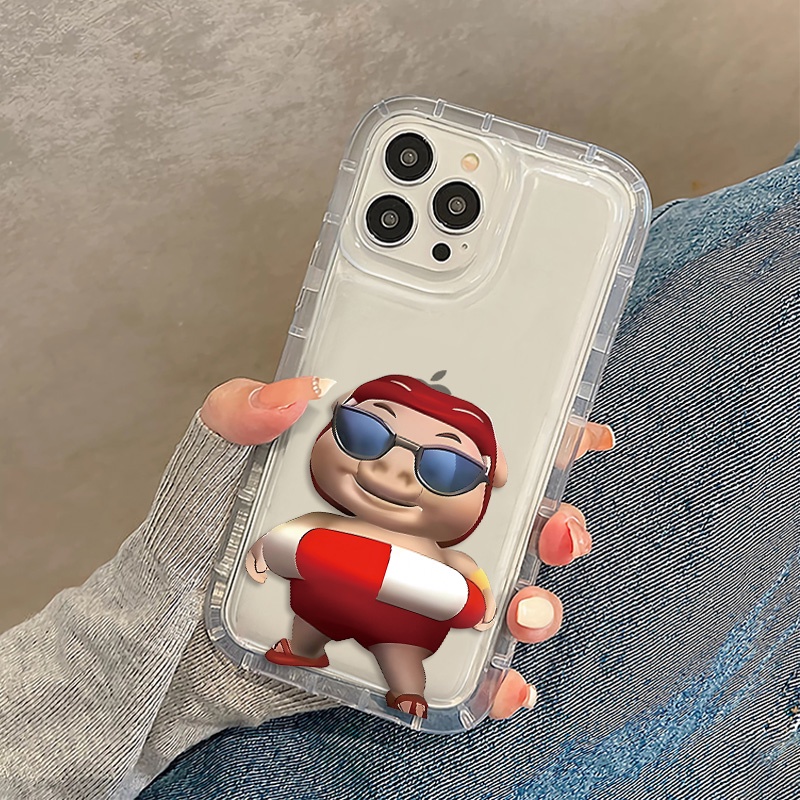 Ốp Điện Thoại Silicon TPU Mềm Chống Sốc In Hình Heo Dễ Thương Cho IPhone 14 13 11 12 Pro XS Max X XR 7 + 8 Plus