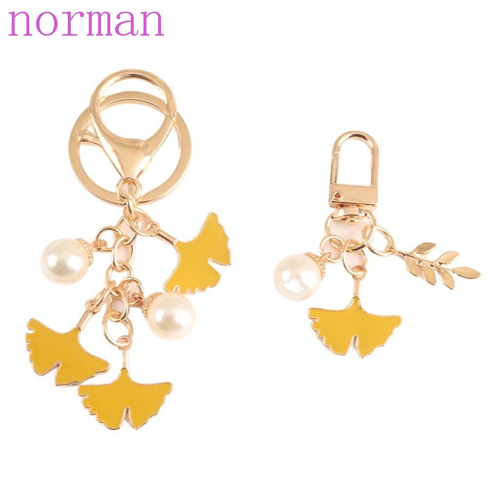 Móc Khóa Hình Lá NORMAN Độc Đáo Trang Trí Ba Lô / Túi Xách / Balo Cho Bạn Gái