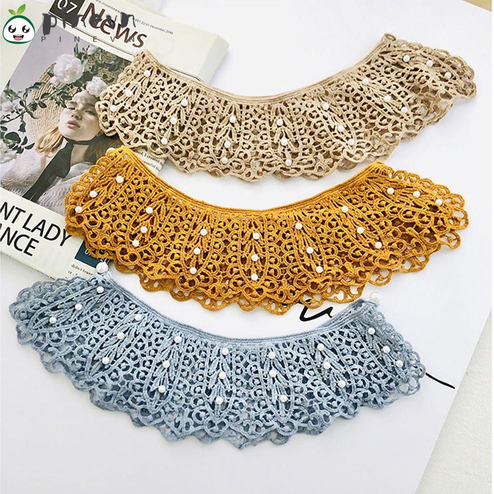 Vải Ren Đeo Cổ Có Thể Tháo Rời Phong Cách Retro