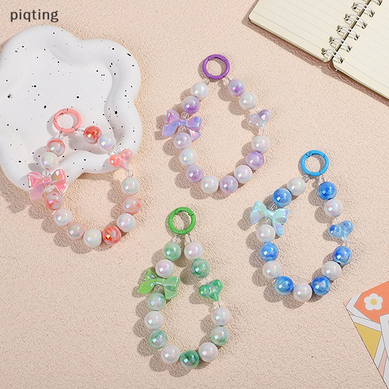 Vòng Tay Chuỗi Hạt Gắn Điện Thoại Bằng Acrylic Chống Thất Lạc Hình Hoa / Trái Tim Cho IPhone 14 13