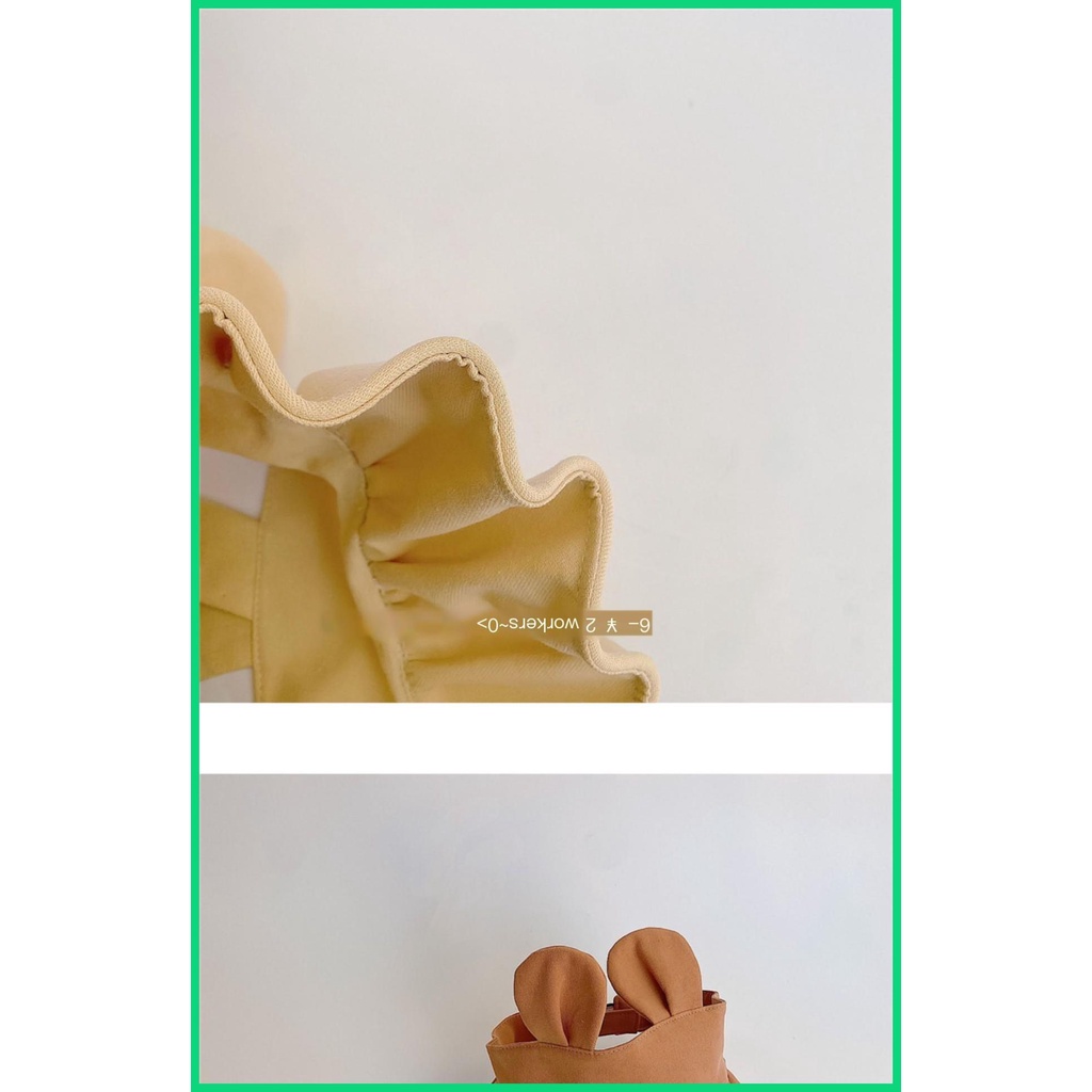 Mũ Chống Nắng Mềm Mại Thoải Mái Gắn Tai Gấu Dễ Thương Phong Cách Hàn Quốc Cho Bé