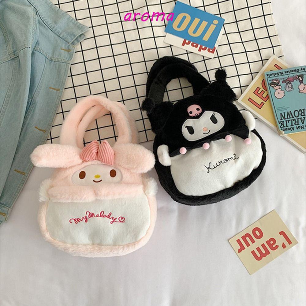 Túi Đựng Mỹ Phẩm Hình Mèo Melody Hoạt Hình Nhồi Bông Đáng Yêu