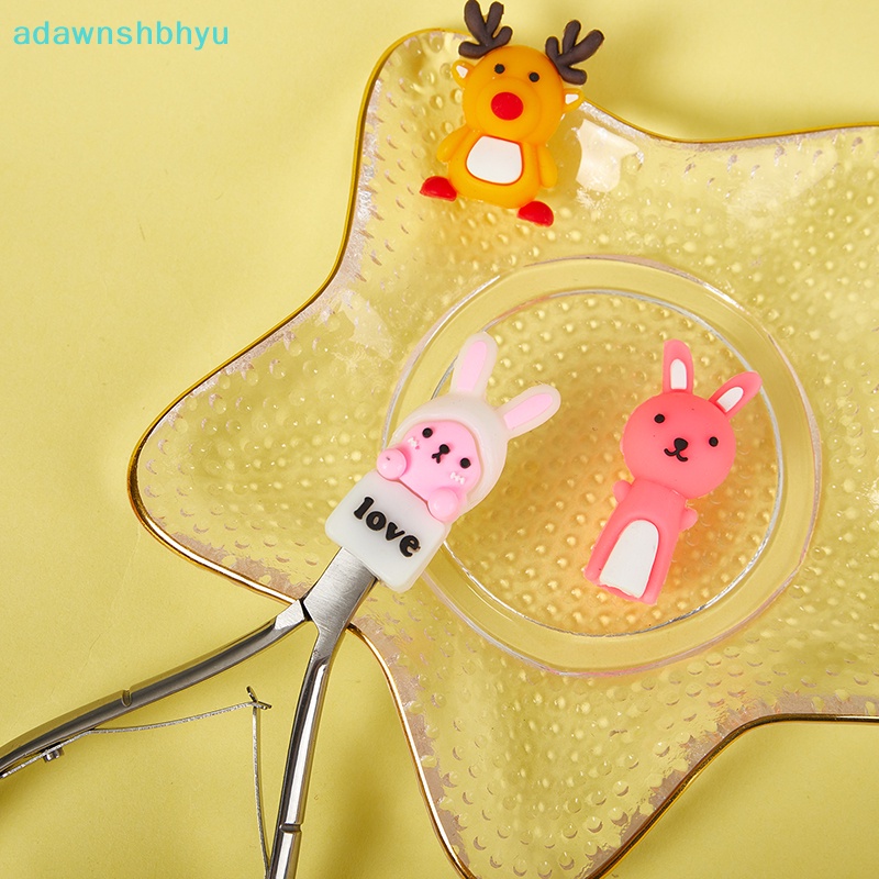 Adawnshbhyu Vỏ Bọc Silicon Bảo Vệ Kéo Cắt Móng Tay Hình Động Vật Hoạt Hình