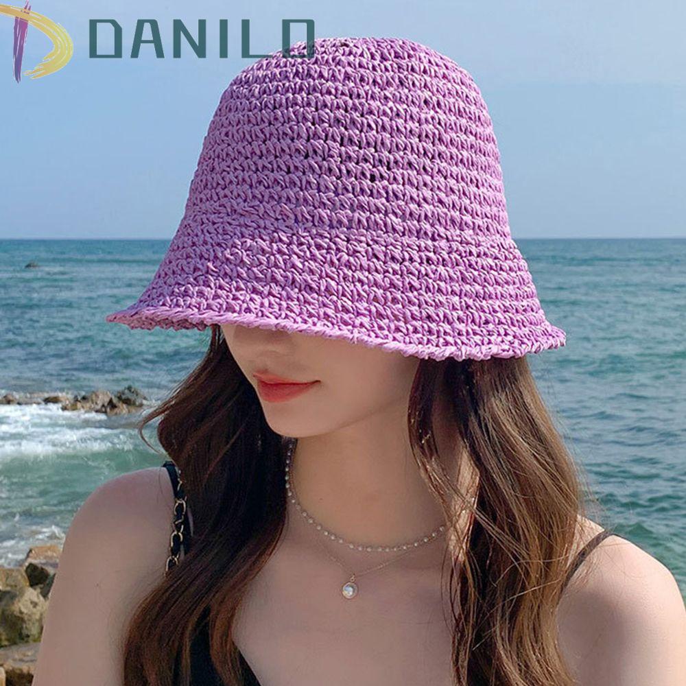 Mũ Bucket Chống Nắng Tia UV Màu Trơn Phong Cách Hàn Quốc Độc Đáo Cho Nữ