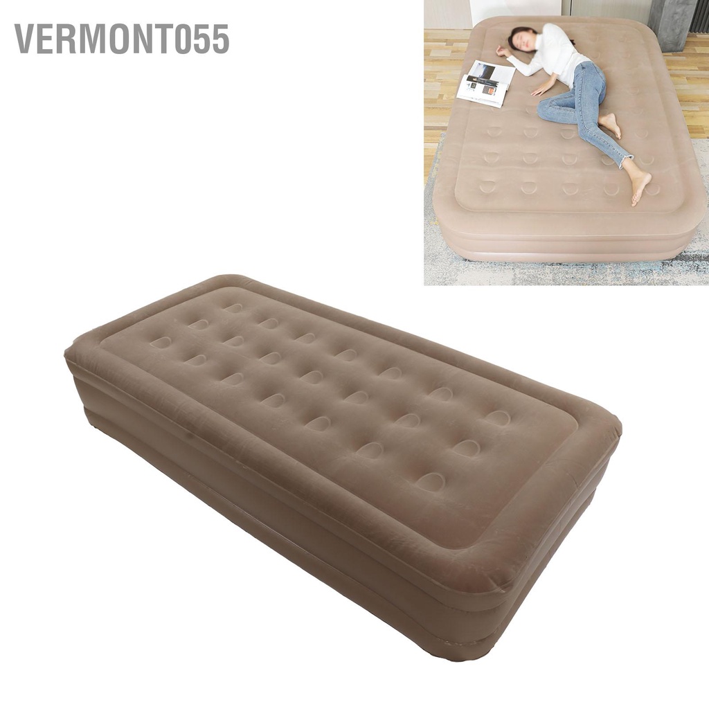 Vermont055 Nệm bơm hơi Nâng cao khả năng chống ẩm tích hợp điện Lithium dành cho cắm trại ngoài trời Kaki