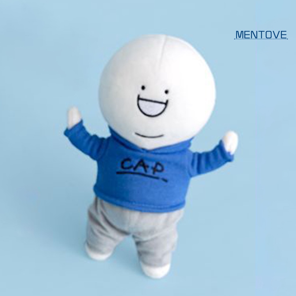 [MT] Búp Bê Nhồi Bông Hoạt Hình 12cm Có Khóa Cài Màu Xanh Dương Dễ Thương Có Thể Thay Đổi Dây Sắt Trang Trí Ba Lô Quà Tặng Cho Cặ