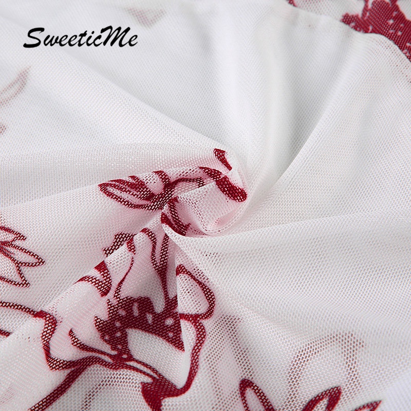 Áo Tank Top Hai Dây Cắt Sâu Ôm Dáng In Họa Tiết Hoa Thời Trang 2023 Cho Nữ