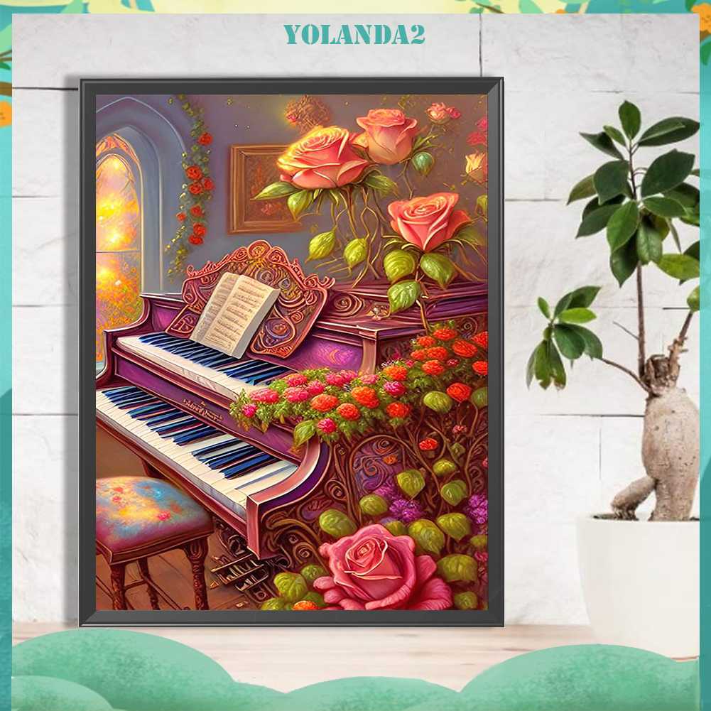 Tranh Đính Đá Kim Cương Toàn Bộ 5D DIY Hình Vẽ Trừu Tượng Trang Trí Nhà Cửa