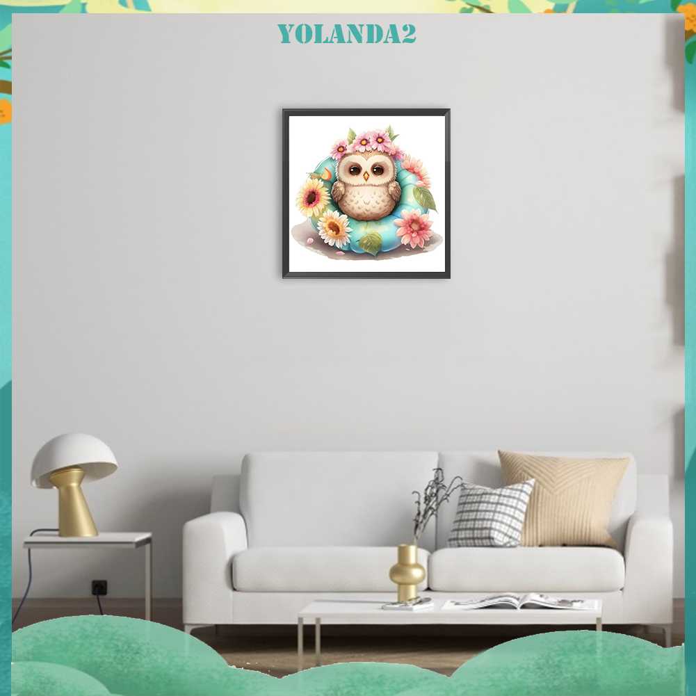 Tranh Đính Đá Kim Cương Toàn Bộ 5D DIY Hình Vẽ Con Cú