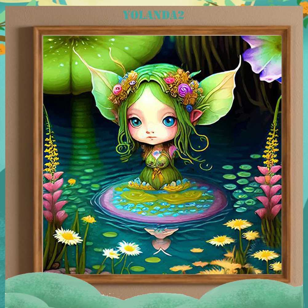 Tranh Đính Đá Kim Cương Toàn Bộ 5D DIY Hình Vẽ Cô Gái Trang Trí Nhà Cửa