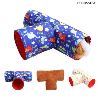 Tổ ngủ cho chuột hamster / thỏ / sóc / chuột hamster ba kênh khoan lỗ