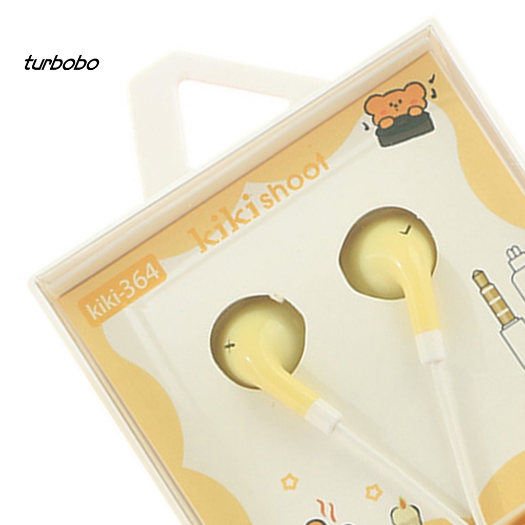 Tai Nghe Nhét Tai Jack 3.5mm Có Micro Âm Thanh Nổi Họa Tiết Hoạt Hình Dễ Thương Cho Bé