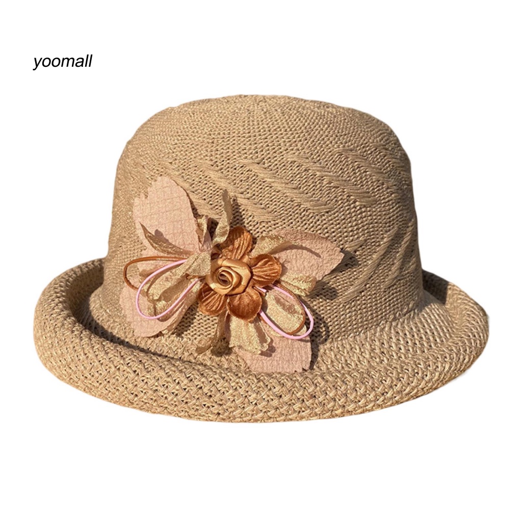 Mũ Tai Bèo Vành Ngắn Màu Trơn Thoáng Khí Chống Tia UV Thời Trang Mùa Hè Cho Nữ