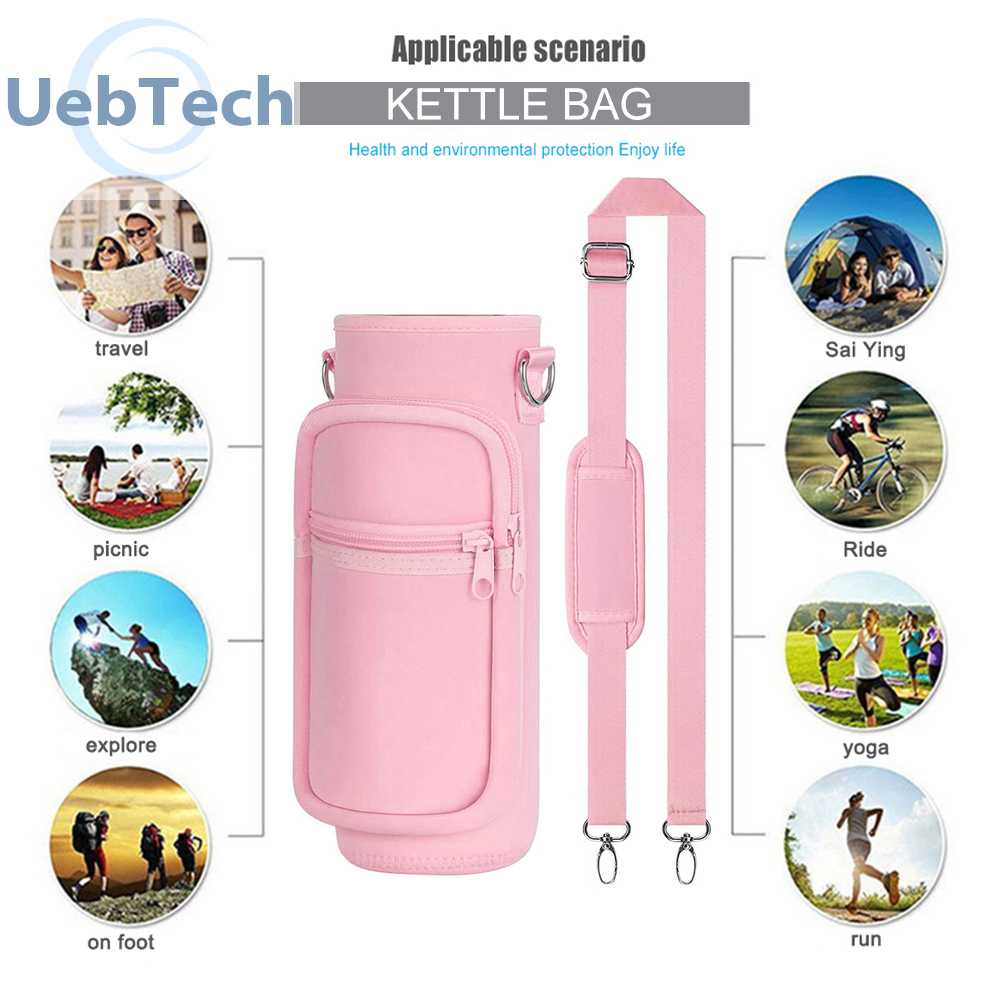 Túi Đựng Bình Nước 1000ML Bằng Cao Su Tổng Hợp Có Dây Đeo Vai Điều Chỉnh Đ