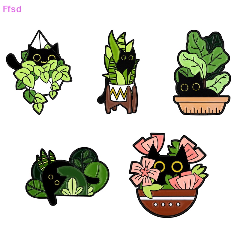 {Ffsd} Huy Hiệu Cài Áo Kim Loại Hình Mèo Hoạt Hình Dễ Thương Sáng Tạo Dành Cho Nam Và Nữ Trang Trí Medal * Bán Chạy