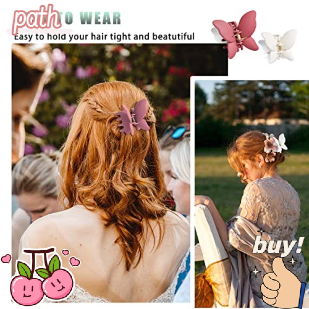 Kẹp Càng Cua Bằng Acrylic Hình Bướm Thời Trang Mùa Hè