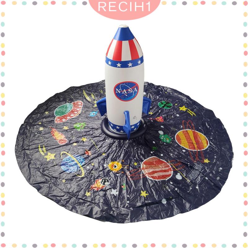 Thảm Phun Nước Bơm Hơi Hình Tròn Vui Nhộn Dành Cho Trẻ Em Chơi Ngoài Trời Vào Mùa Hè