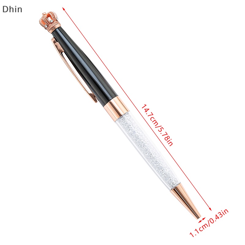 Bút Bi Hình Vương Miện Bằng Kim Loại Nhiều Màu Dễ Thương