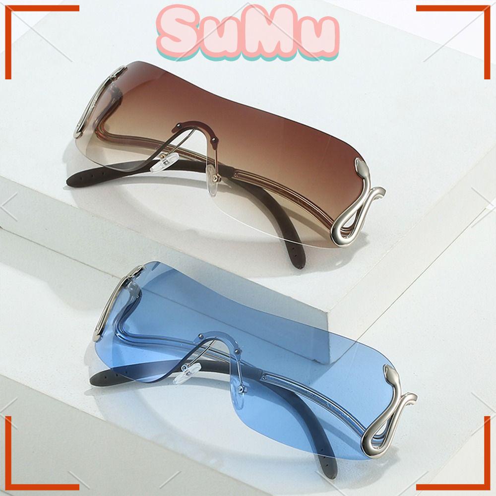 Sumu Kính Mát Không Gọng Oversized Cho Nam Và Nữ