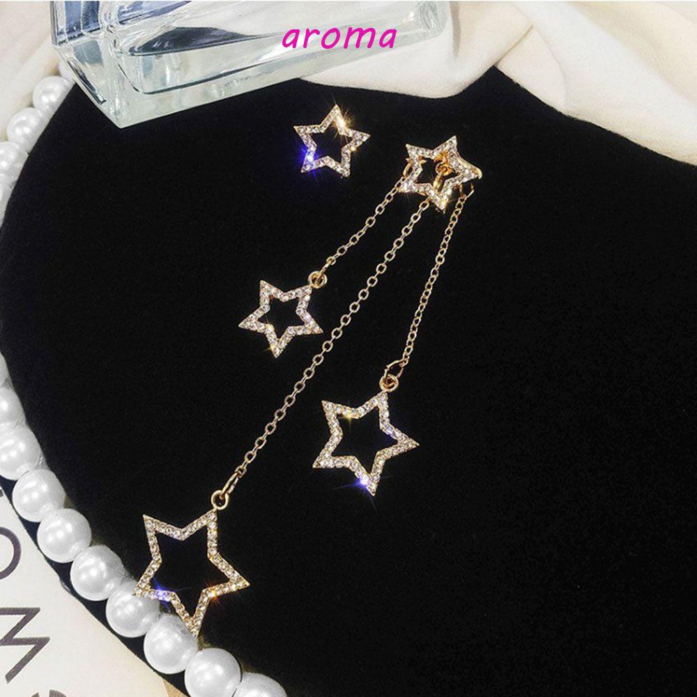 Bông Tai Dáng Dài Đính Ngôi Sao Thời Trang Hàn Quốc Cho Nữ