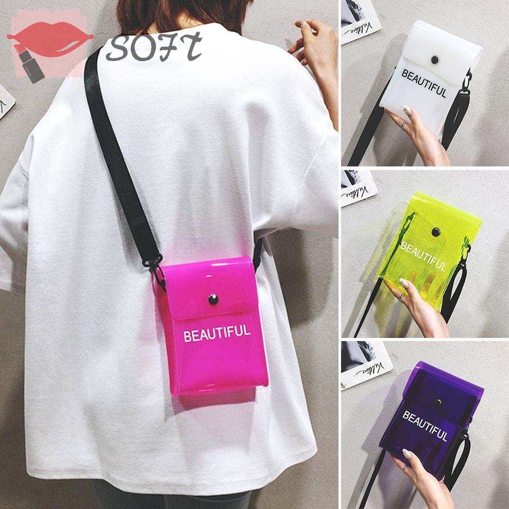 Túi Đeo Chéo Nhỏ Màu Laser Thời Trang Cho Nữ