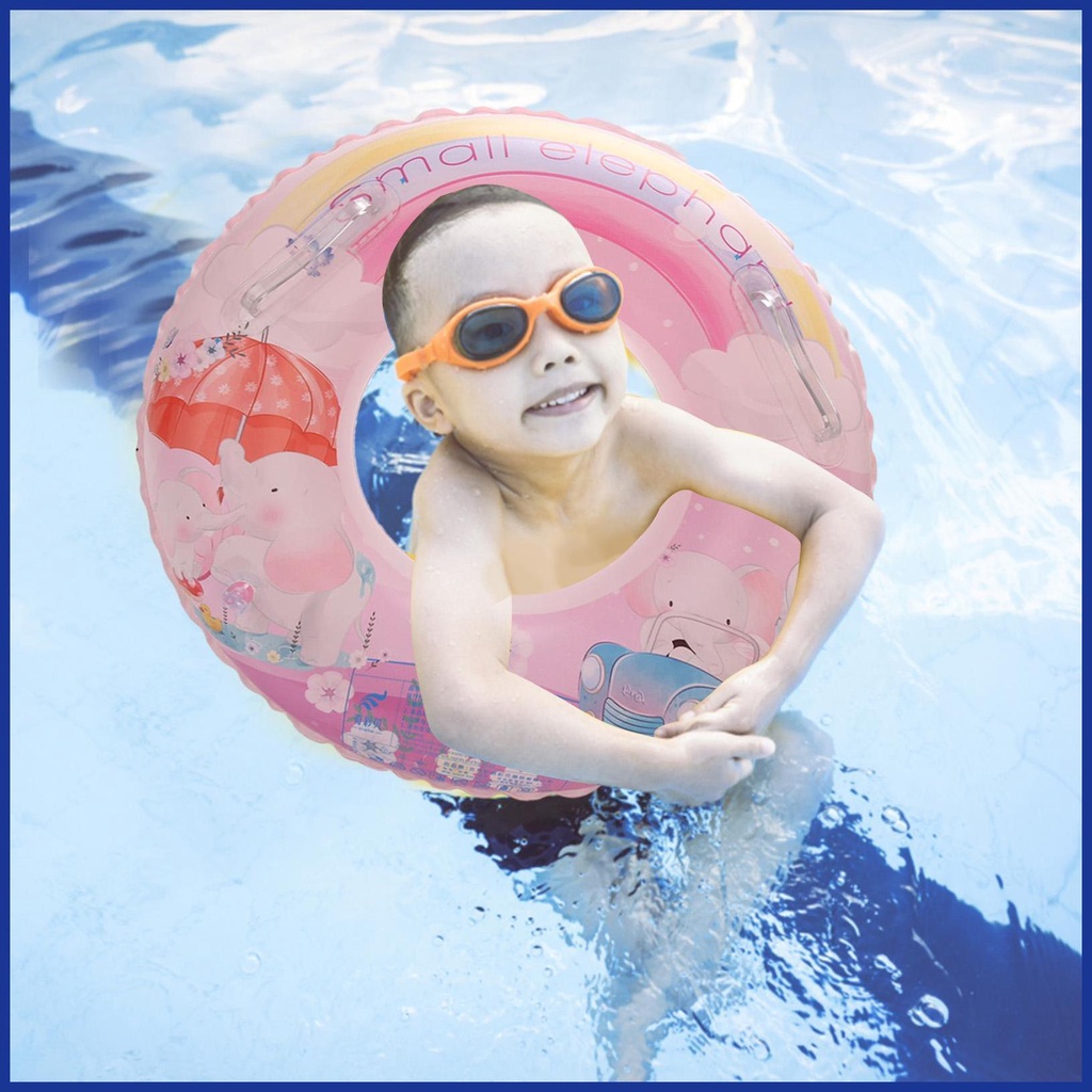 Phao Bơi Bơm Hơi Bằng PVC In Họa Tiết Hoạt Hình Dễ Thương Gọn Nhẹ Tiện Dụng