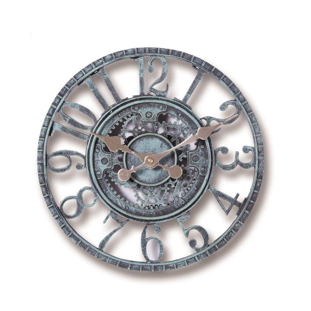 =Christmas=Creativem Outdoor Garden Wall Clock Waterproof Vintage Garden Ornament
