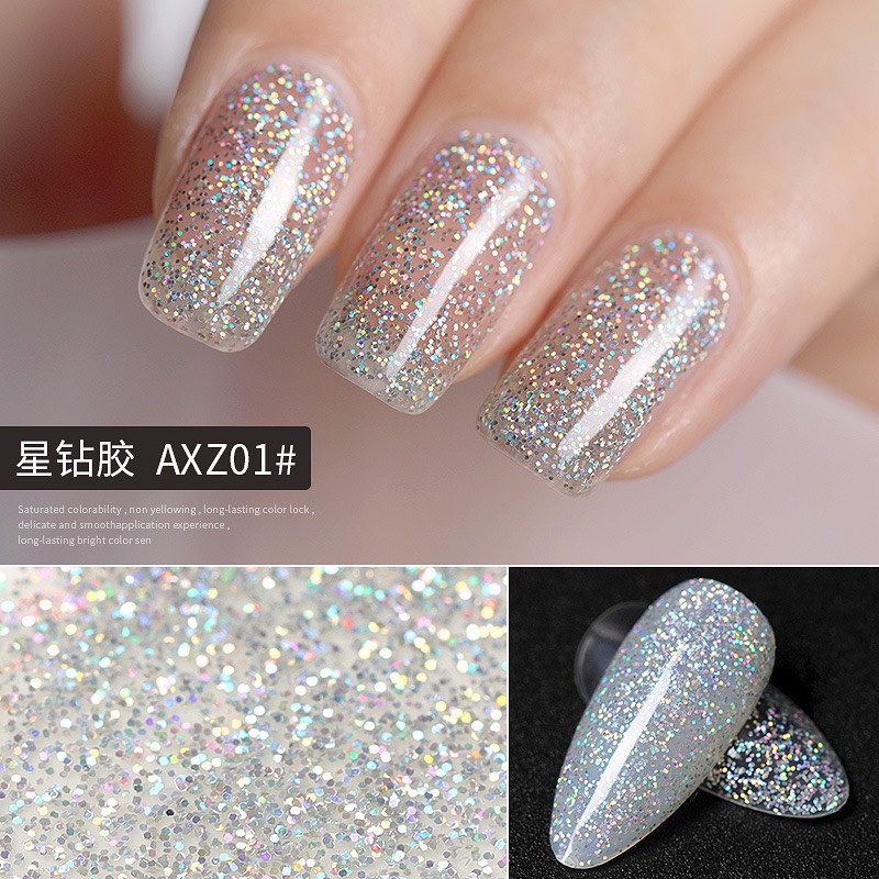 Sơn Gel AS mẫu mới chai đỏ mã AXZ chính hãng sơn móng tay chai 15ml