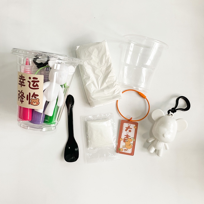 Móc Khóa Hình Gấu Trắng Dễ Thương Cho Bé