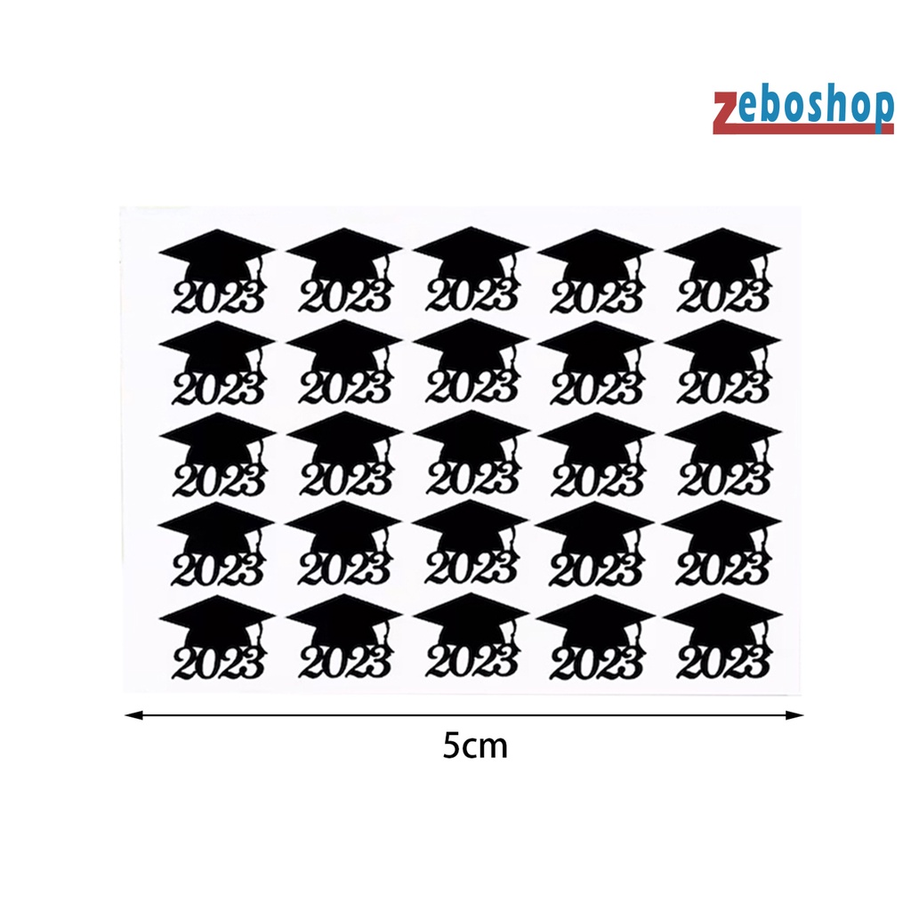 Bộ 5 / 10 Miếng Dán Biểu Tượng Chúc Mừng Lễ Tốt Nghiệp Năm 2023