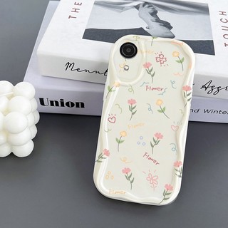 Ốp Điện Thoại Bằng Silicon Mềm Họa Tiết Hoa Và Chú Chó Nhỏ Dễ Thương Cho Samsung Galaxy A03 Core