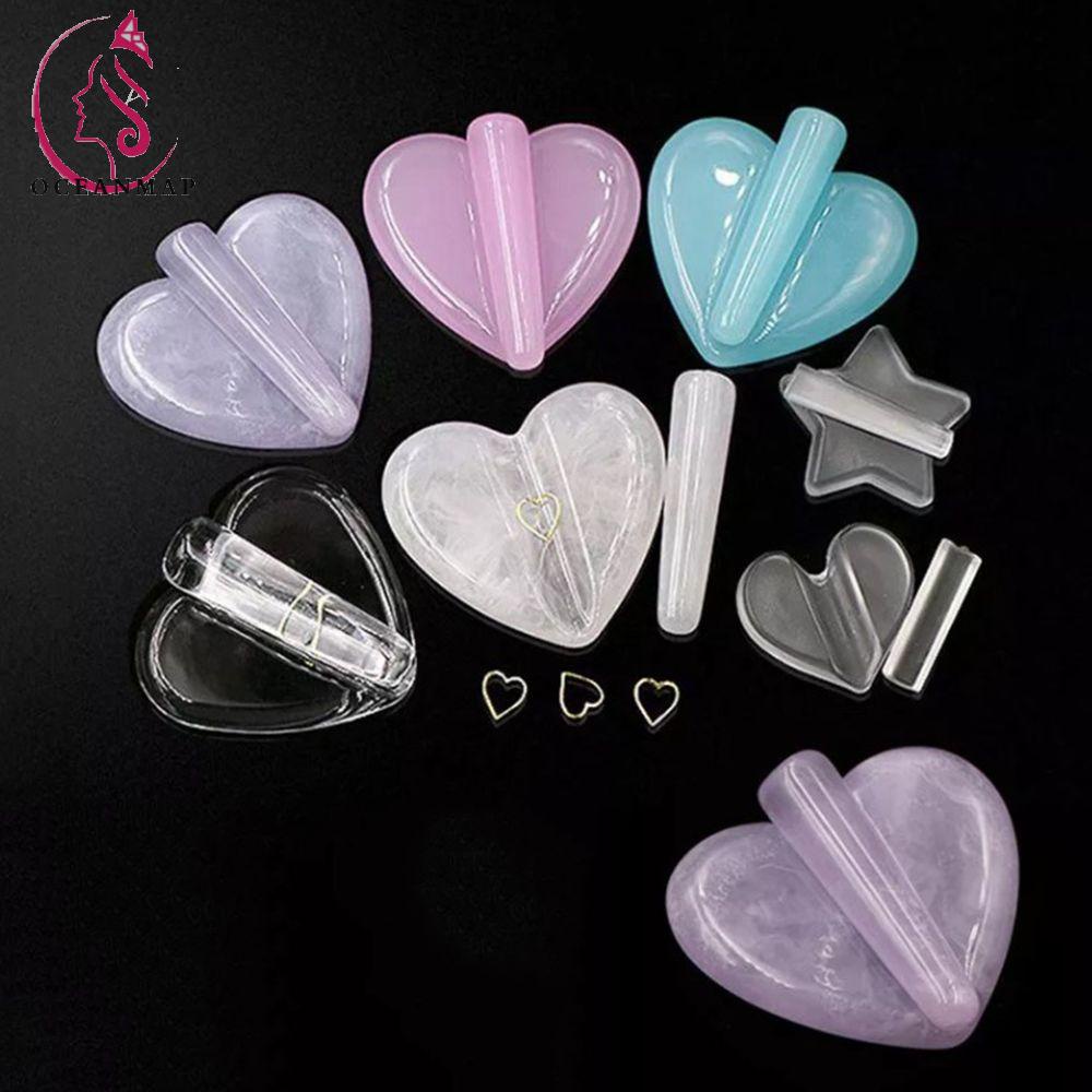 Khuôn Dập Nổi Hình Ngôi Sao / Trái Tim Trang Trí Móng Tay Nghệ Thuật DIY