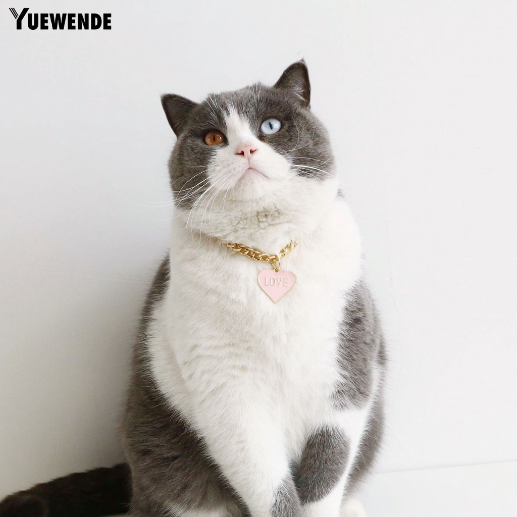 Yq.e Vòng Cổ Xích Chó Bull Pháp Lấp Lánh Không Mài Mòn Phong Cách Hip-Hop Cá Tính Có Mặt Dây Chuyền Trang Trí Trái Tim