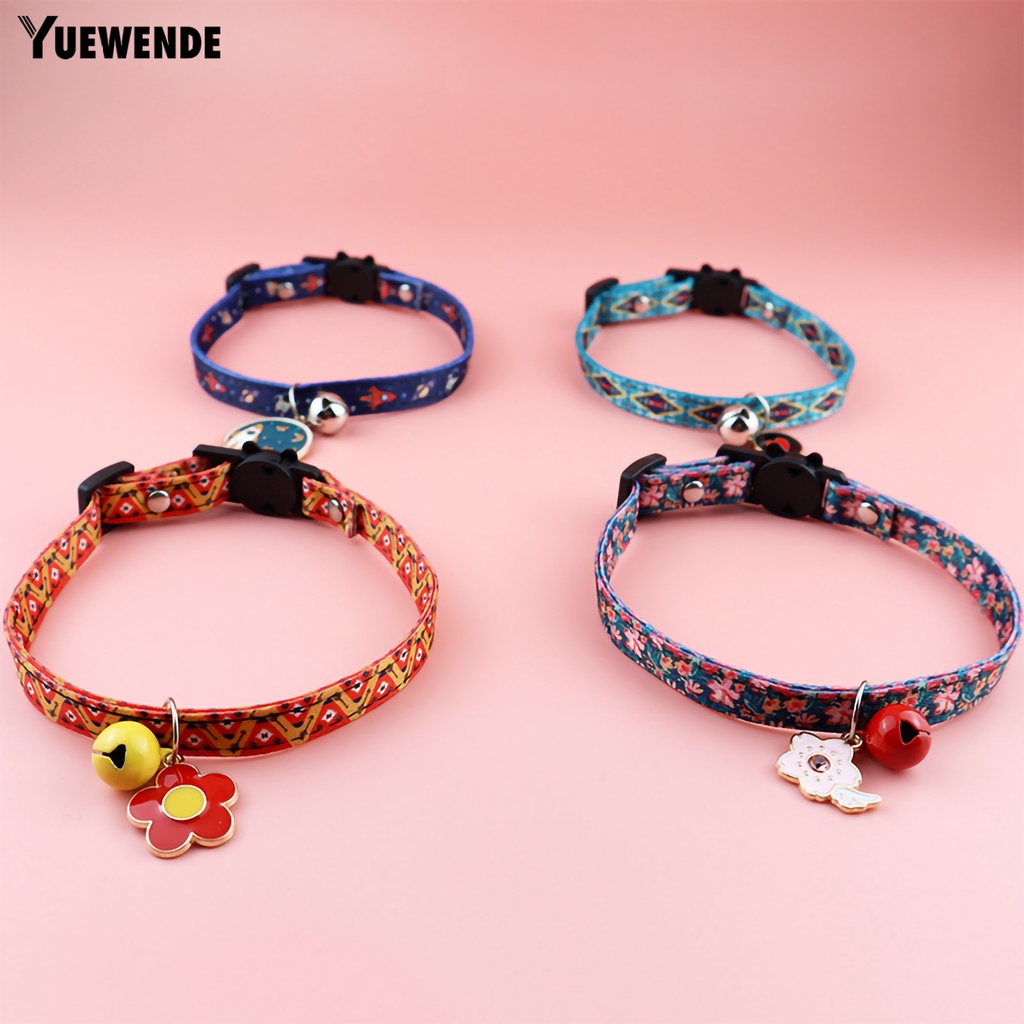 Vòng Cổ YQ.E Cho Thú Cưng Họa Tiết In Có Thể Điều Chỉnh Kích Thước