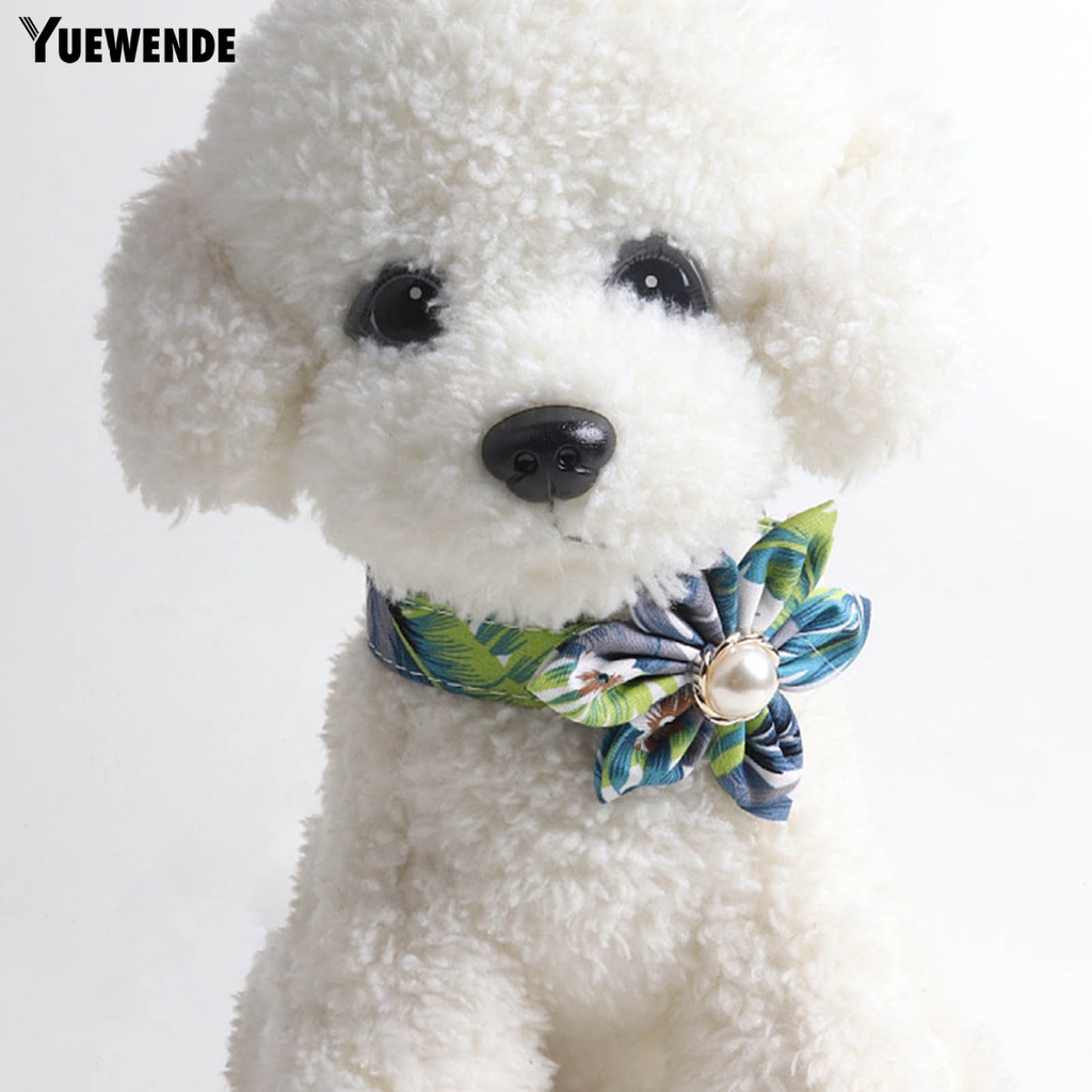 Vòng Cổ Họa Tiết Hoa Có Khóa Kim Loại Cho Thú Cưng