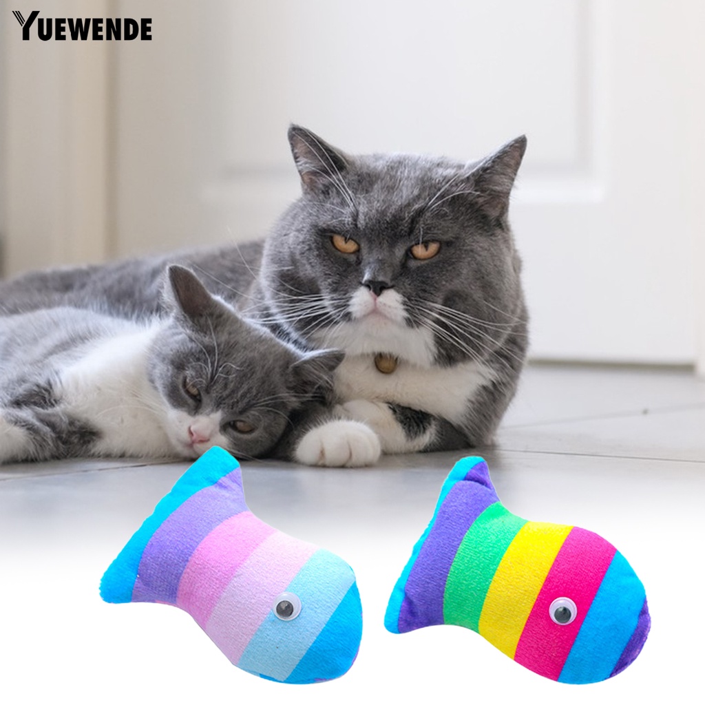 Đồ Chơi Nhồi Bông Mềm Mại Hình Cá Chống Trầy Xước Độ Co Giãn Cao Huấn Luyện Răng Cho Cún Cưng YQ.E